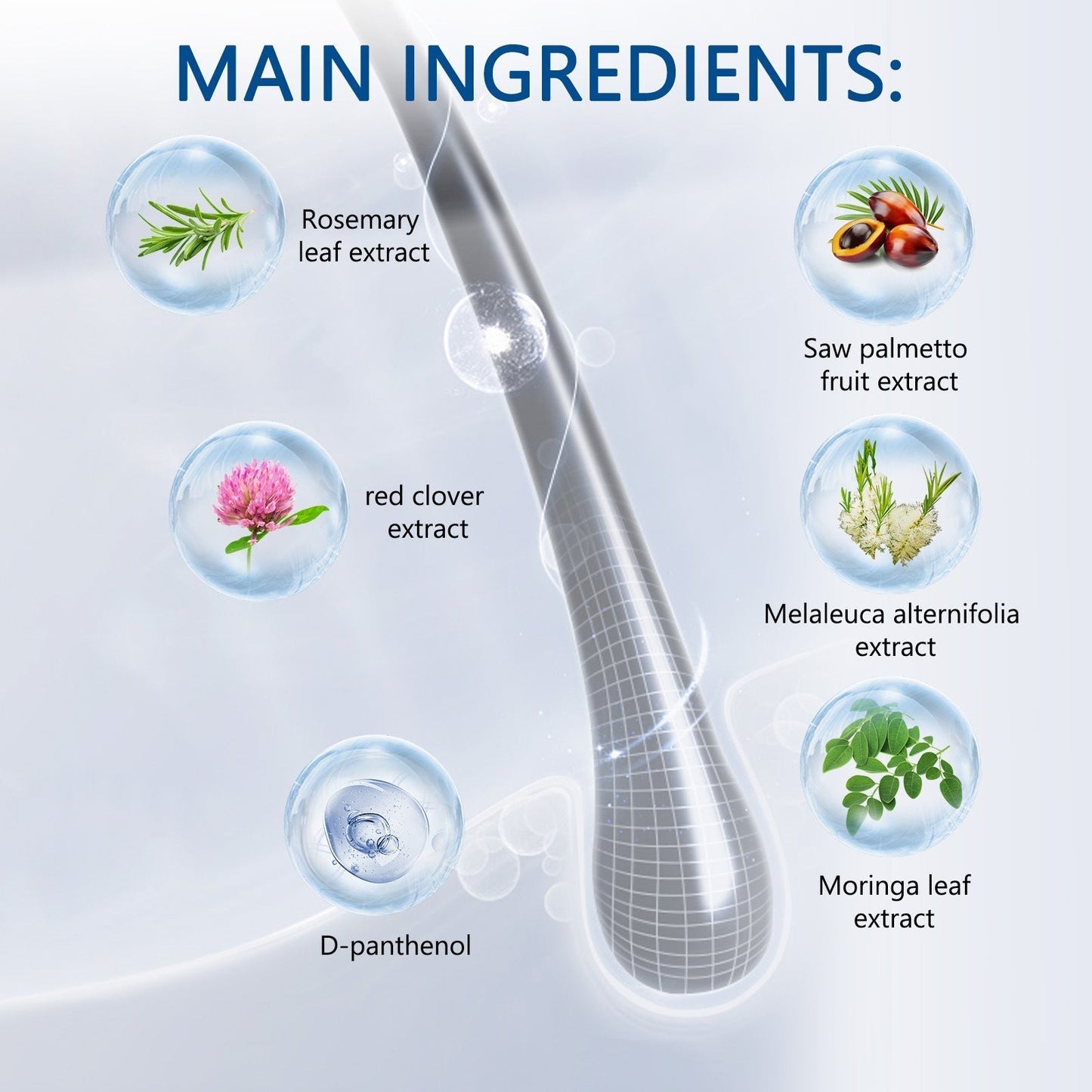 Hair Growth Roll-On Serum – Rosemary 3% | Aminexil 2% | Redensyl 3% | Anagain 2% | Fuller Hair in 4 Weeks