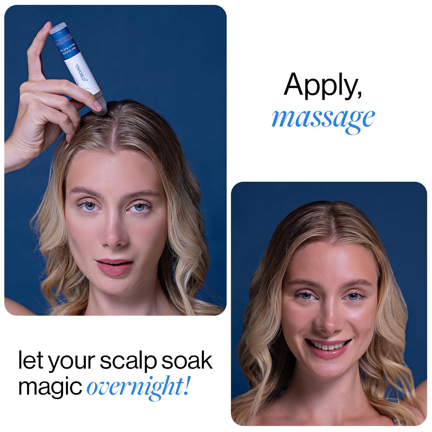 Hair Growth Roll-On Serum – Rosemary 3% | Aminexil 2% | Redensyl 3% | Anagain 2% | Fuller Hair in 4 Weeks